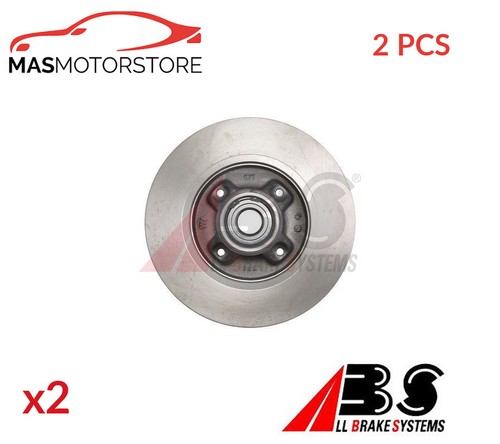 Brake discs set pair - rear, abs