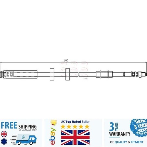 Brake hose hos3718 - brake, for