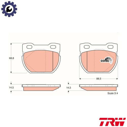 Brake pad set disc - pad,