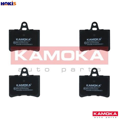 Brake pad set disc - set,