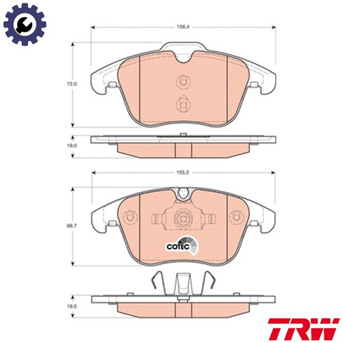 Brake pad set disc - pad,