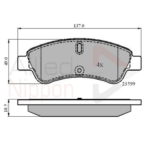 Brake pads set for citroen - brake,