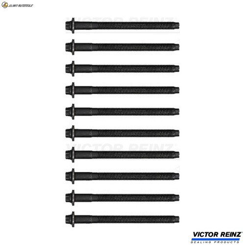 Cylinder head bolt set - head,