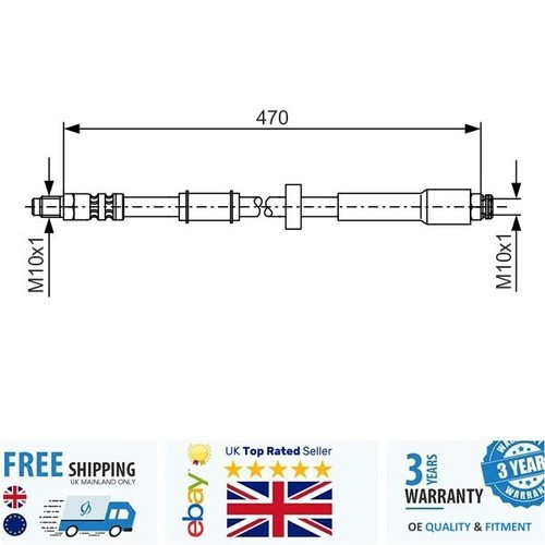 Brake hose 1987481004 - brake, for