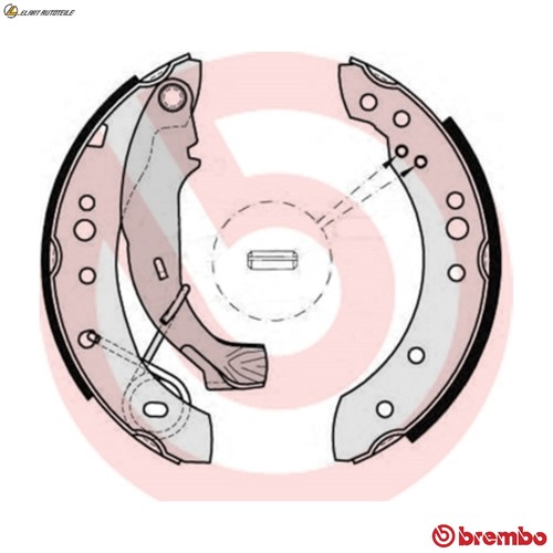 Brake shoe set 526 - shoe, for